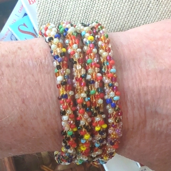 Jewelry - VTG 1920S,  30S STRING OF TINY BEADS 17in HANDMADE NECKLACE 